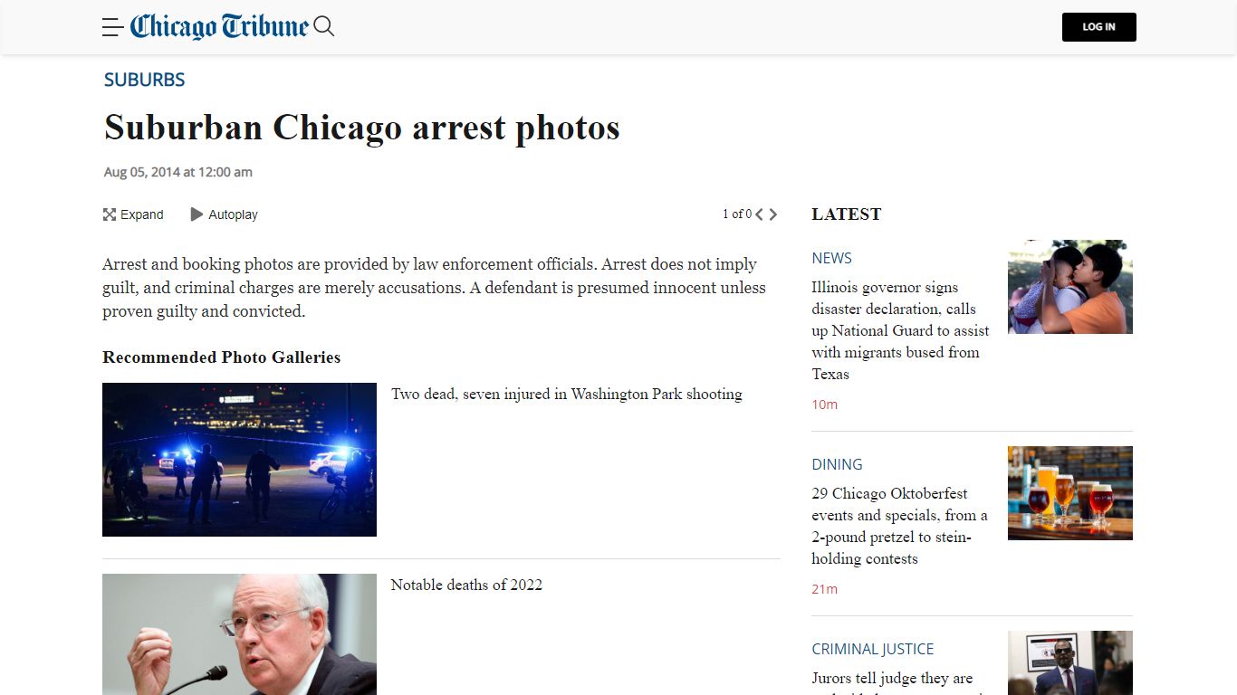 Suburban Chicago arrest photos – Chicago Tribune